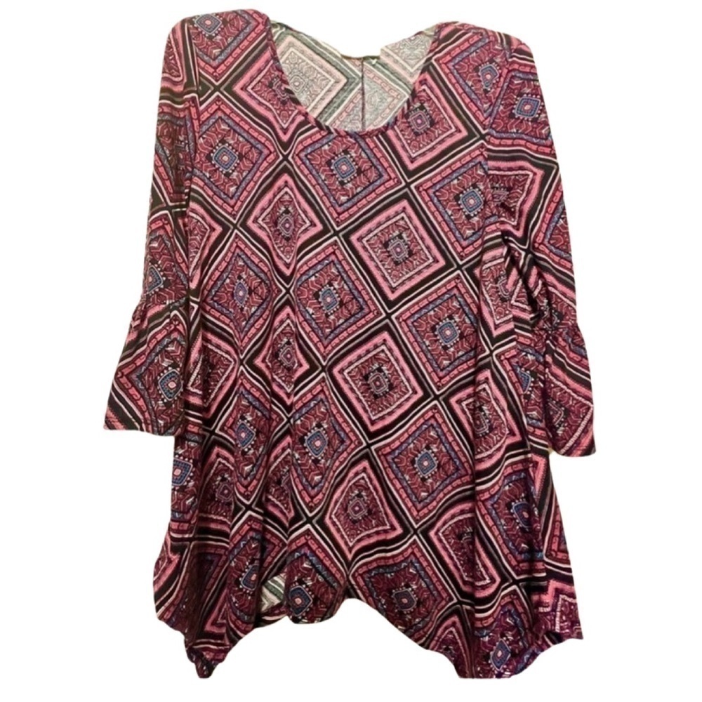 Bobbie & Brooks Pink & Black Women’s Top size Medium